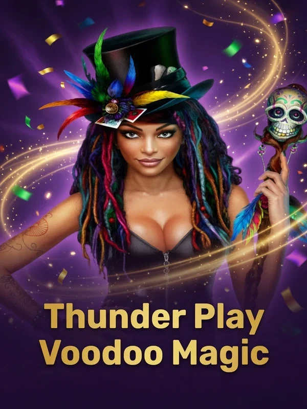 Illustration zu Thunder Play Voodoo Magic von Novomatic